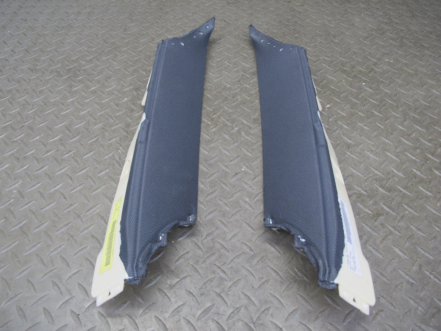 10-16 Audi B8 A4 S4 Sedan Set of 8 Interior Pillar Trim Cover Panel Black OEM