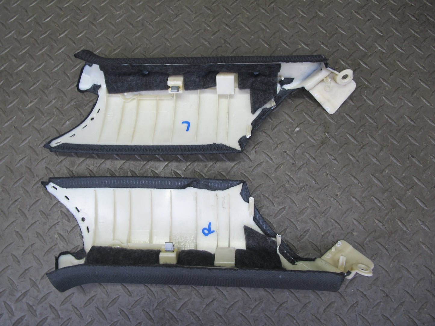 10-16 Audi B8 A4 S4 Sedan Set of 8 Interior Pillar Trim Cover Panel Black OEM