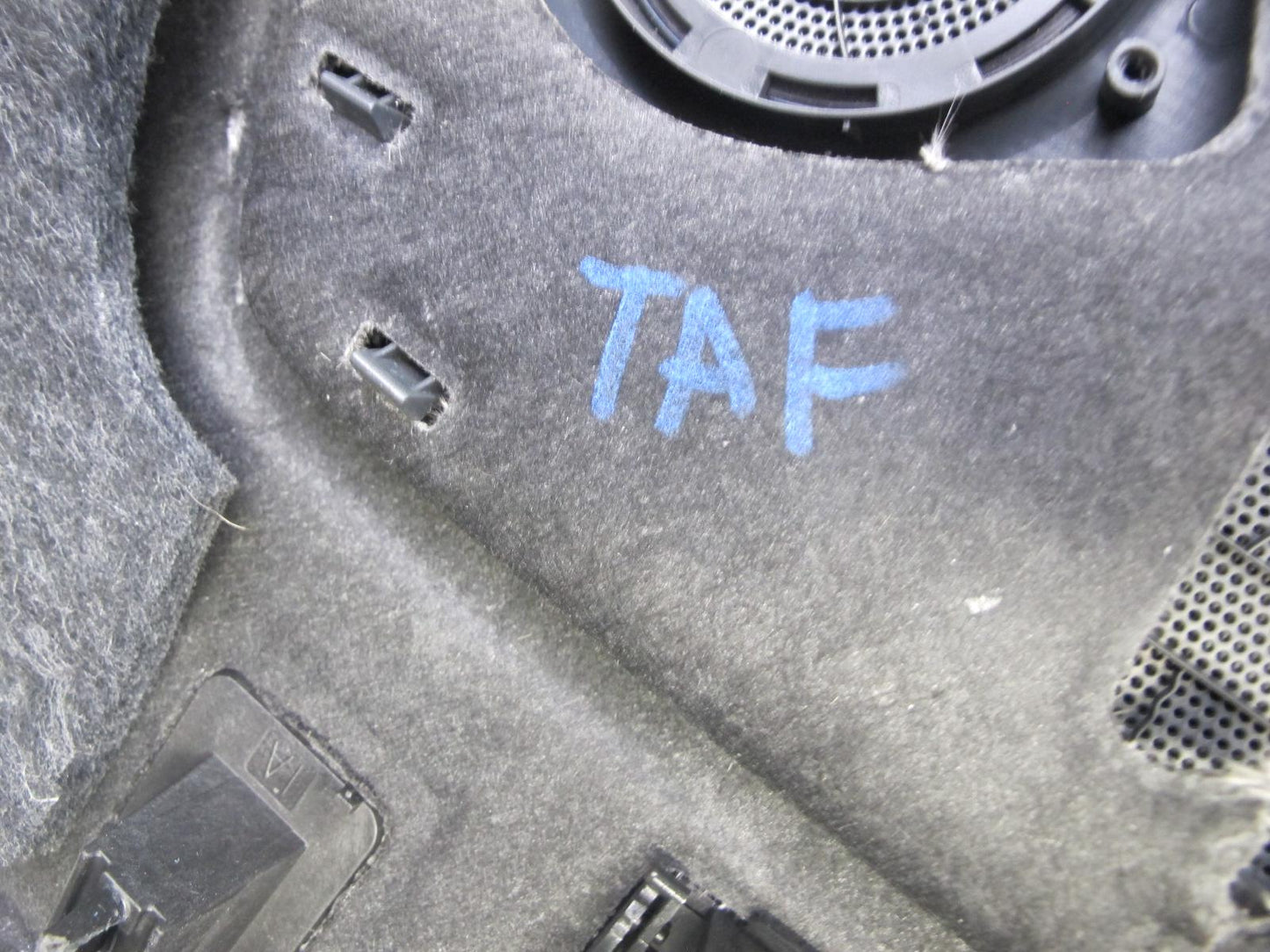 13-14 Audi B8 A4 S4 Sedan Rear Deck Parcel Shelf Cover Panel Black OEM