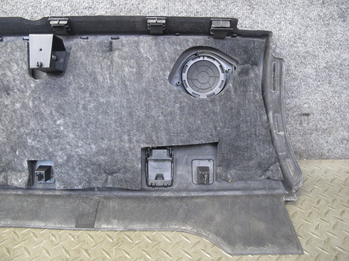13-14 Audi B8 A4 S4 Sedan Rear Deck Parcel Shelf Cover Panel Black OEM