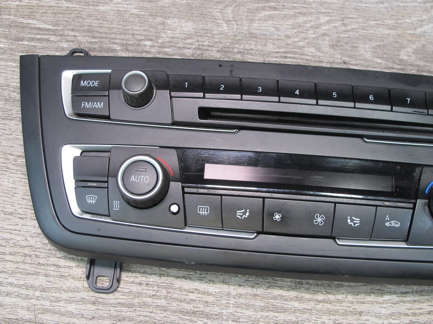 12-16 BMW F30 328i 335i Radio A/C Heater Climate Control Switch Panel OEM