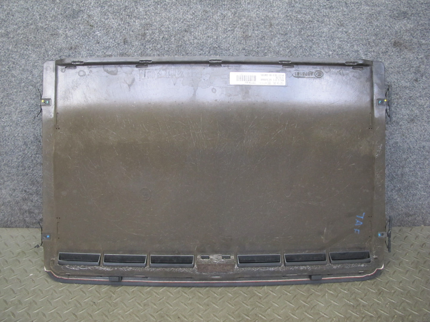 10-16 Audi A4 S4 Sunroof Interior Trim Cover Panel Shade Black OEM