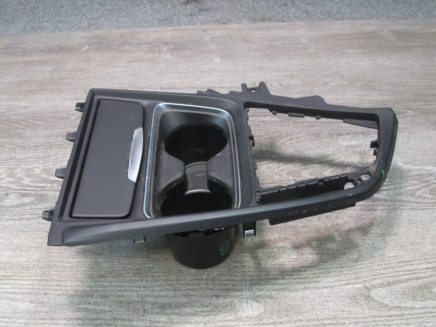 12-16 BMW F30 F31 335i Front Center Console Shifter CUP Holder Trim Panel OEM