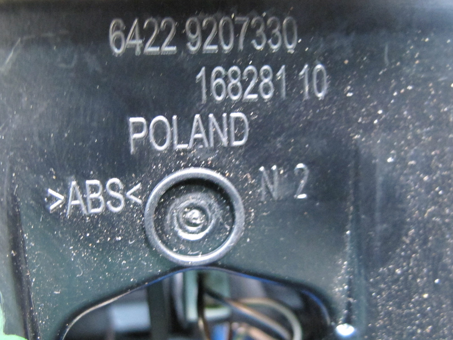 12-16 BMW F30 335i Sedan Rear Center Console Air Vent w Trim Panel Black OEM