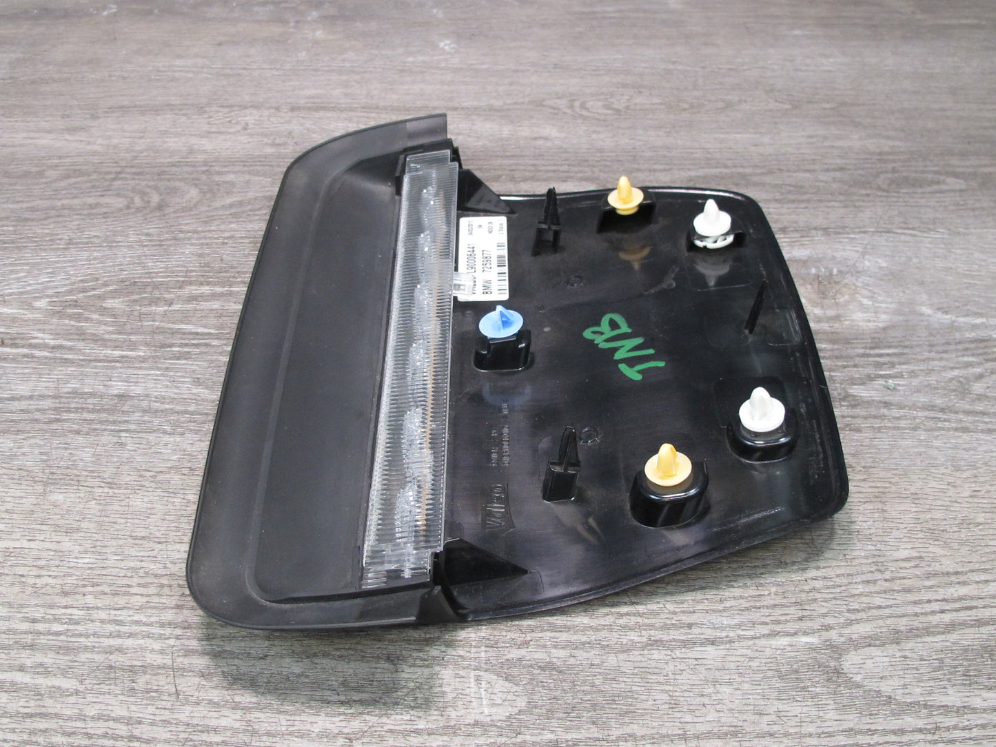 12-18 BMW F30 335i Sedan Rear Third Stop Brake Light Lamp w Trim Black OEM