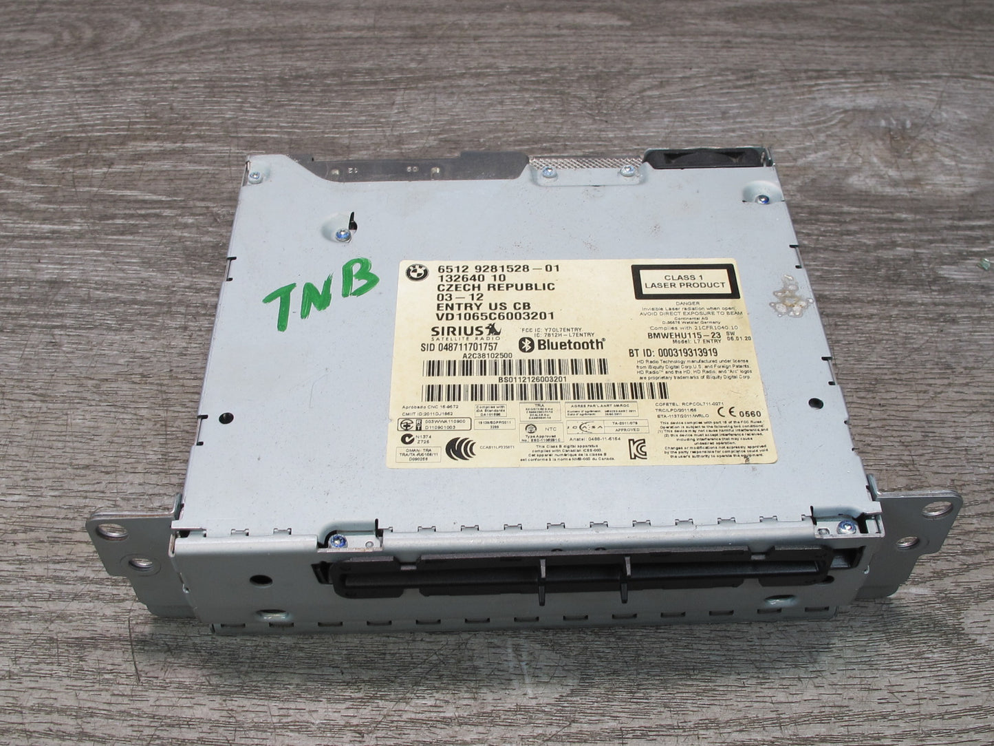 2012 BMW F31 F30 335i Audio Radio CD Player Head Unit 9281528 OEM