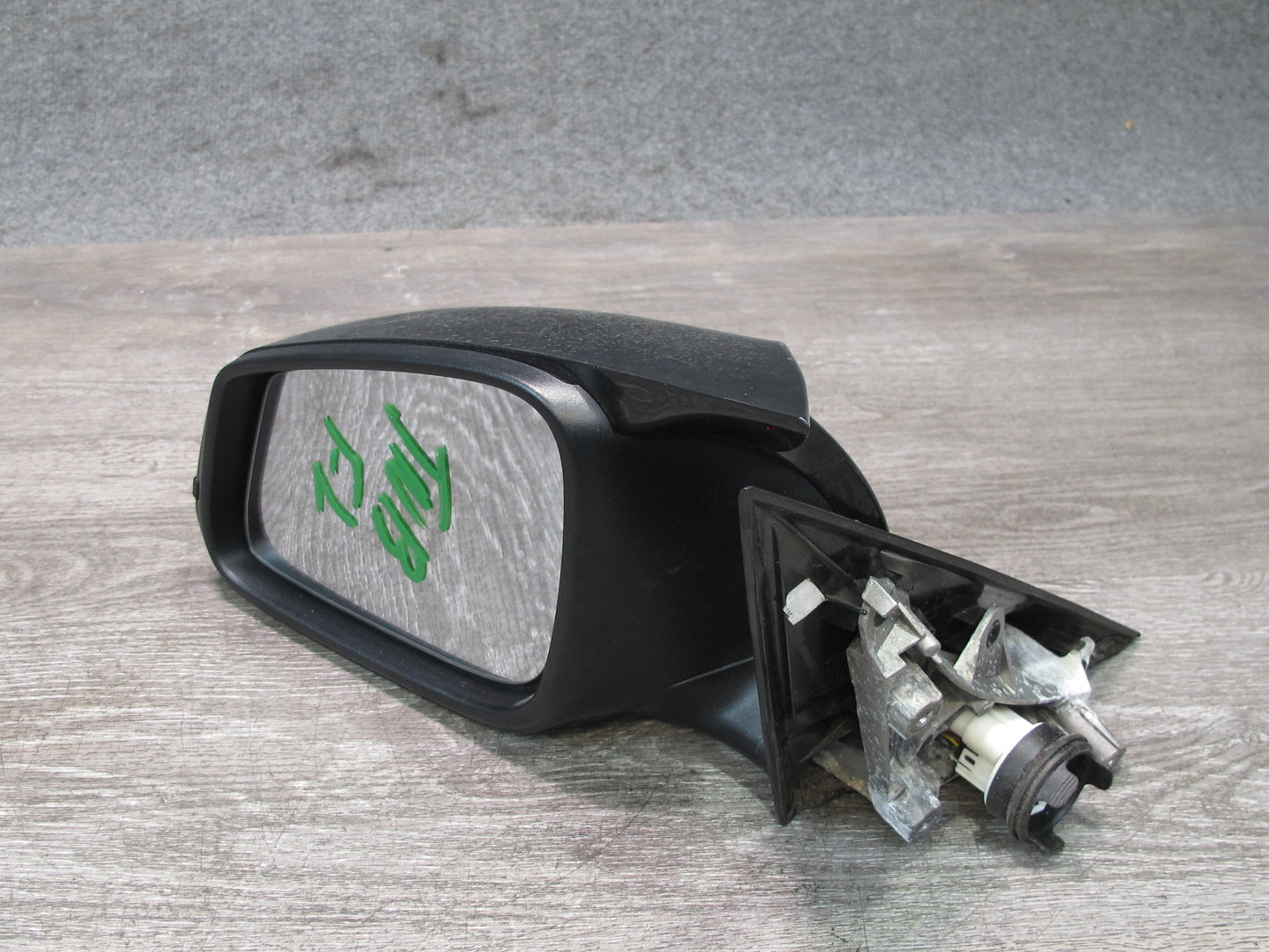 12-15 BMW F30 335i Left Door Exterior Side View Heated Mirror Shadow Line OEM