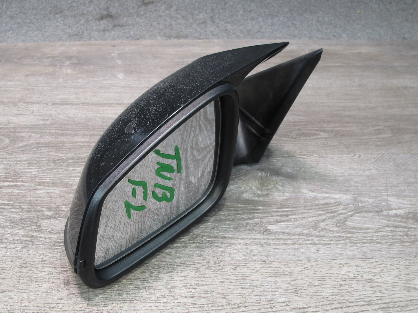 12-15 BMW F30 335i Left Door Exterior Side View Heated Mirror Shadow Line OEM