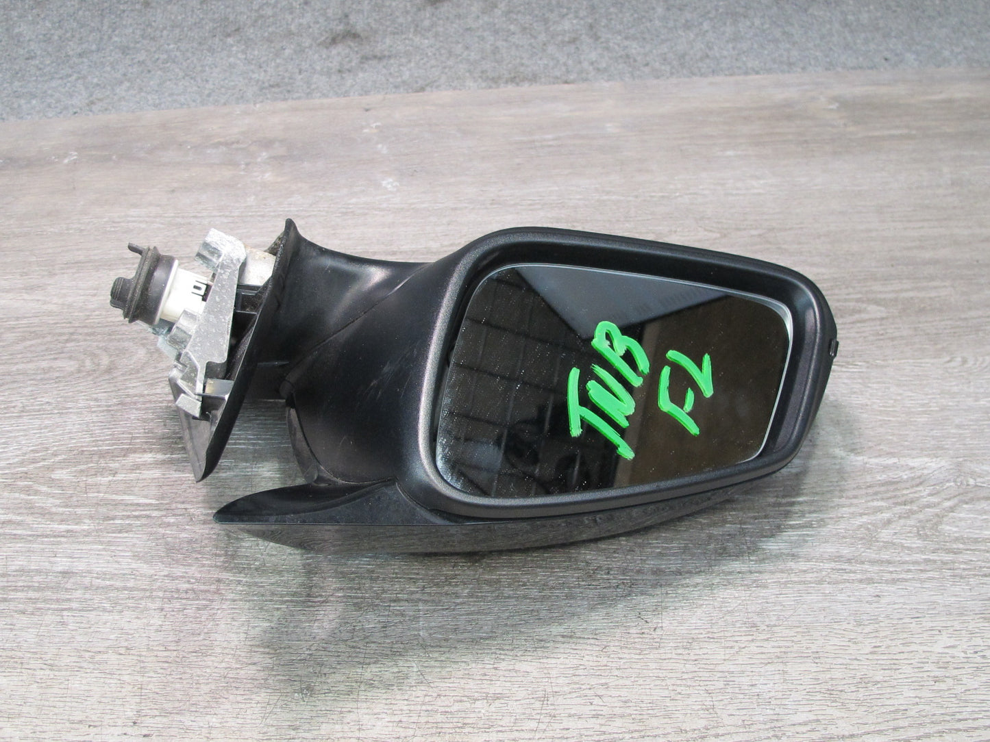 12-15 BMW F30 335i Left Door Exterior Side View Heated Mirror Shadow Line OEM