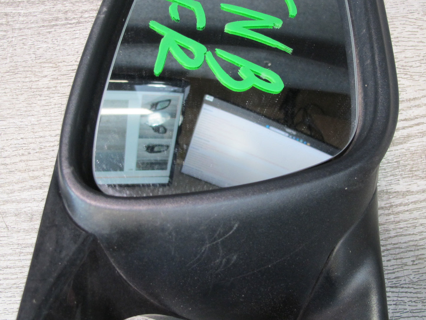 12-15 BMW F30 335i Right Door Exterior Side View Heated Mirror Shadow Line OEM