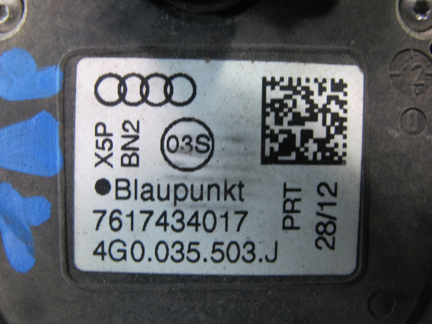 13-16 Audi S5 S4 Exterior Roof Shark FIN Antenna Estoril Blue 4G0035503J OEM