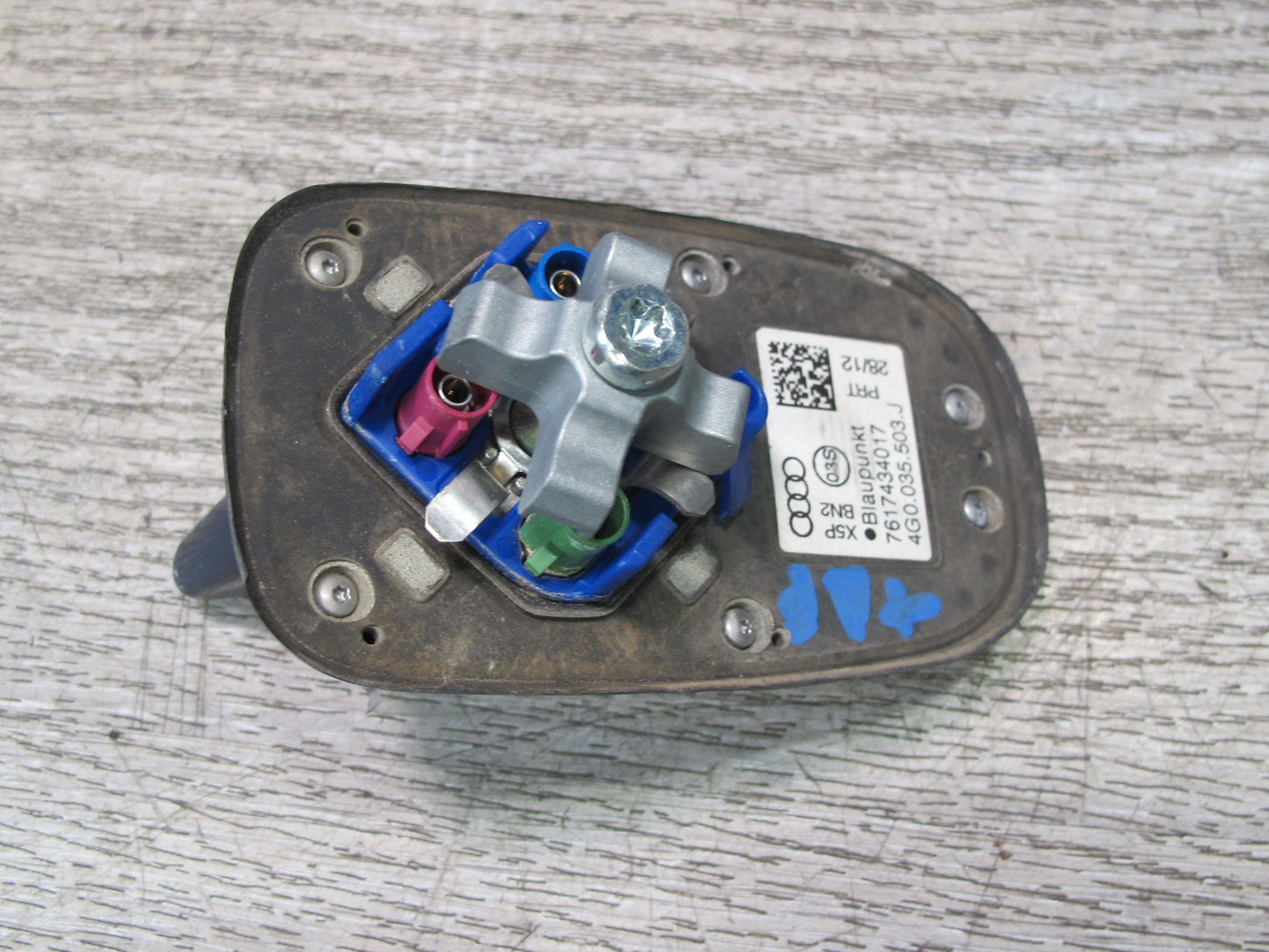 13-16 Audi S5 S4 Exterior Roof Shark FIN Antenna Estoril Blue 4G0035503J OEM