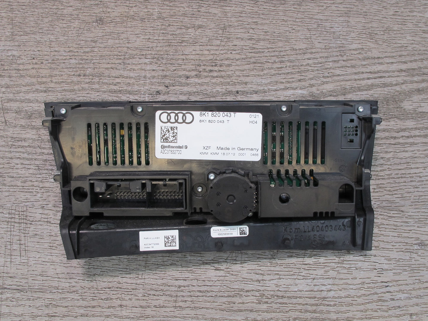 13-16 Audi A4 S4 B8 A/C Climate Temperature Control Switch Panel 8K1820043T OEM