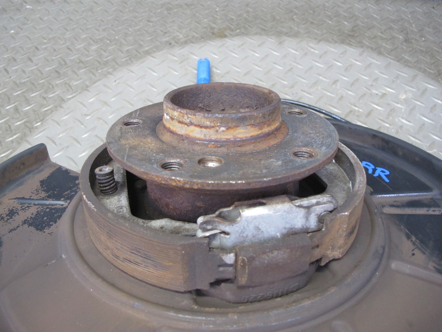 01-06 BMW E46 M3 S54 Rear Right Spindle Knuckle Wheel Hub Bearing Trailing Arm
