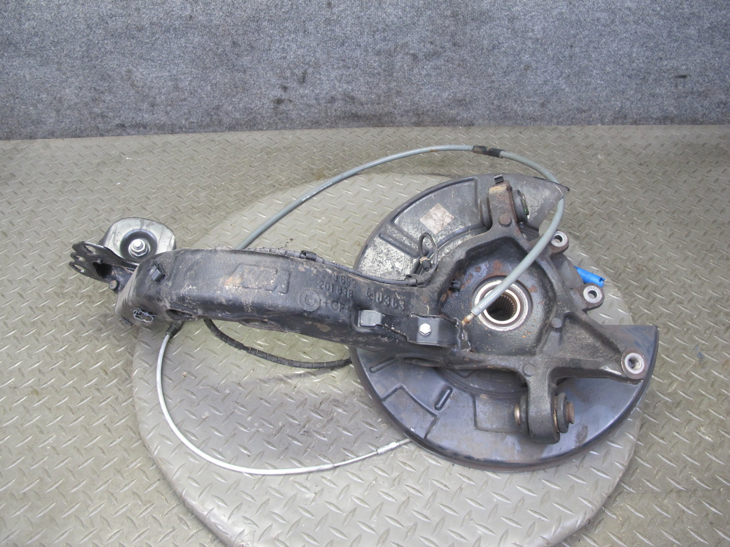 01-06 BMW E46 M3 S54 Rear Right Spindle Knuckle Wheel Hub Bearing Trailing Arm