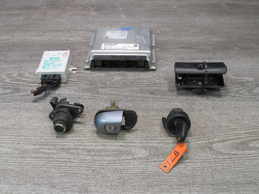 2004 BMW E46 M3 S54 Engine ECU DME EWS Immo Ignition Door Lock KEY Set