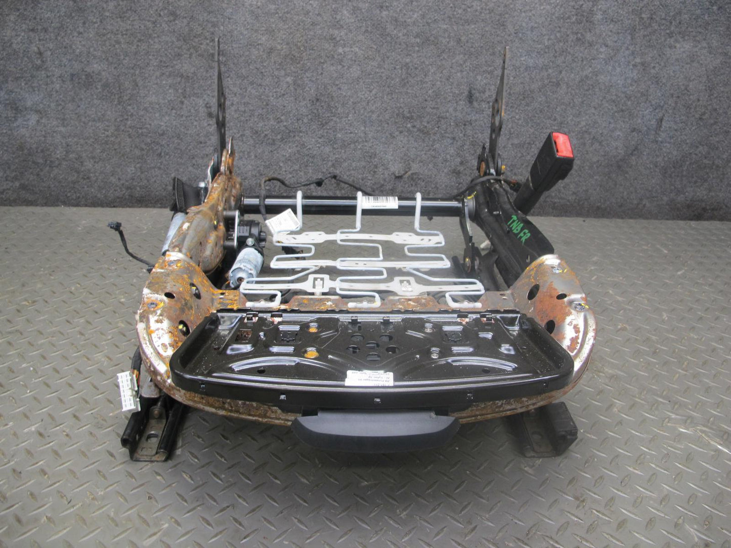 12-18 BMW F30 328i 335i Front Right Seat Lower Frame Track Rail  w Motors OEM