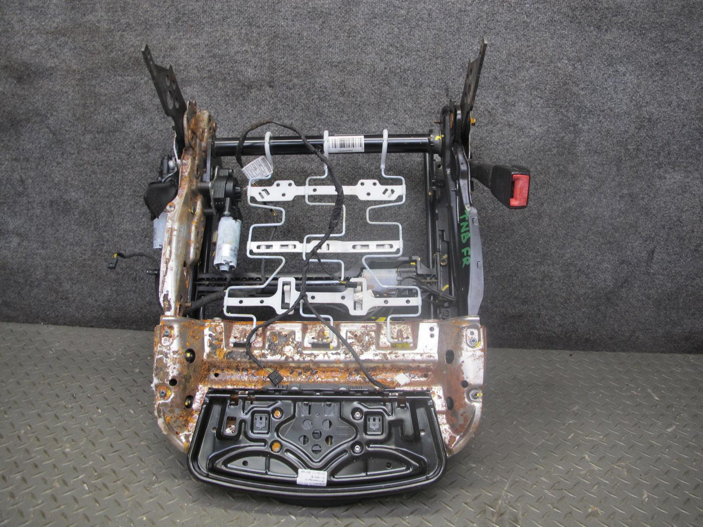 12-18 BMW F30 328i 335i Front Right Seat Lower Frame Track Rail  w Motors OEM