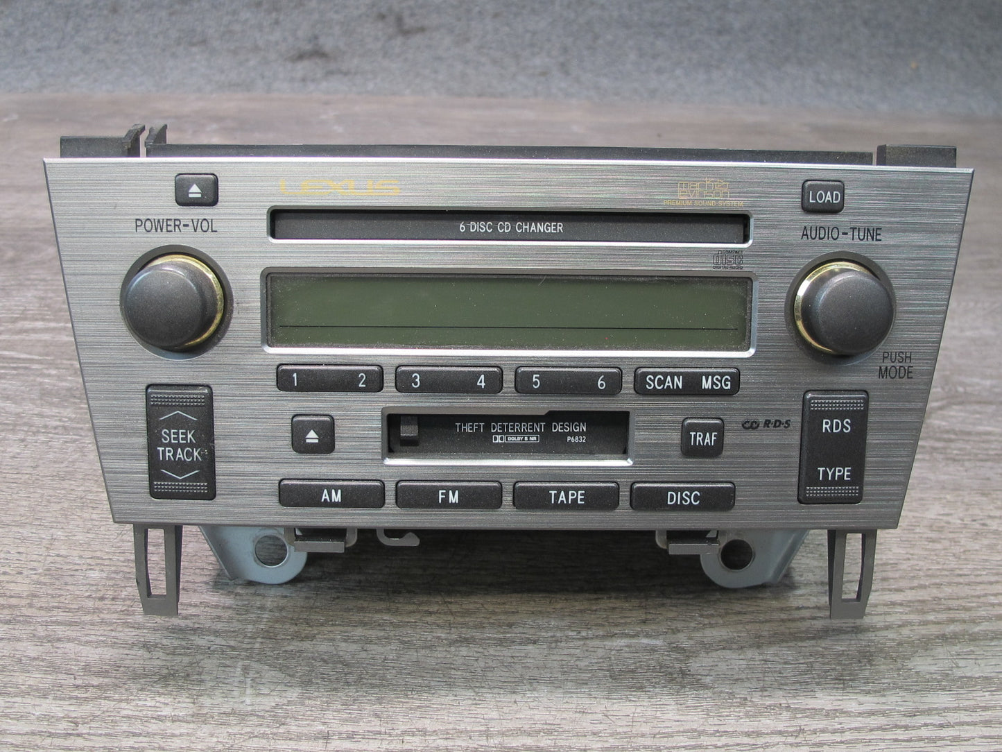 02-05 Lexus Z40 SC430 Radio Stereo Cassette CD Player Changer Head Unit OEM