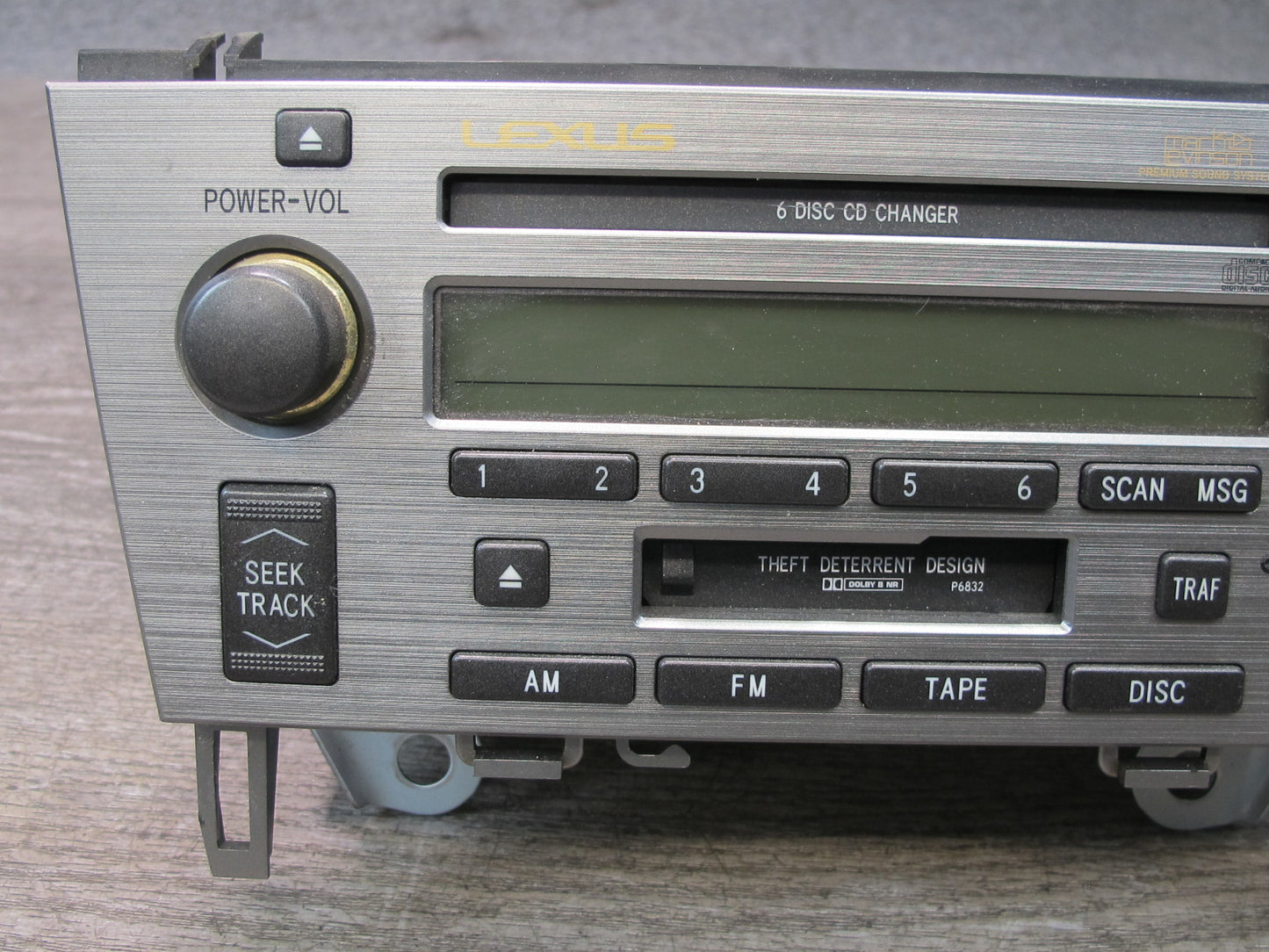02-05 Lexus Z40 SC430 Radio Stereo Cassette CD Player Changer Head Unit OEM