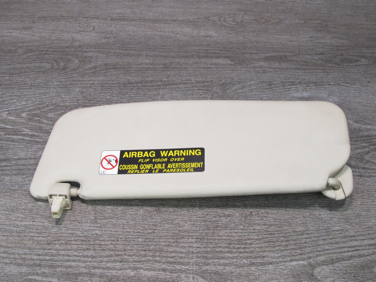 02-05 Lexus Z40 SC430 Set of 2 Front Left & Right Sun Visor Beige OEM