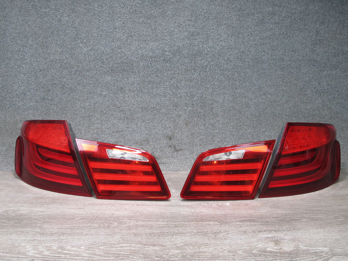 11-13 BMW F10 550i Set of 4 Rear Left & Right Inner & Outer Tail Light Lamp OEM