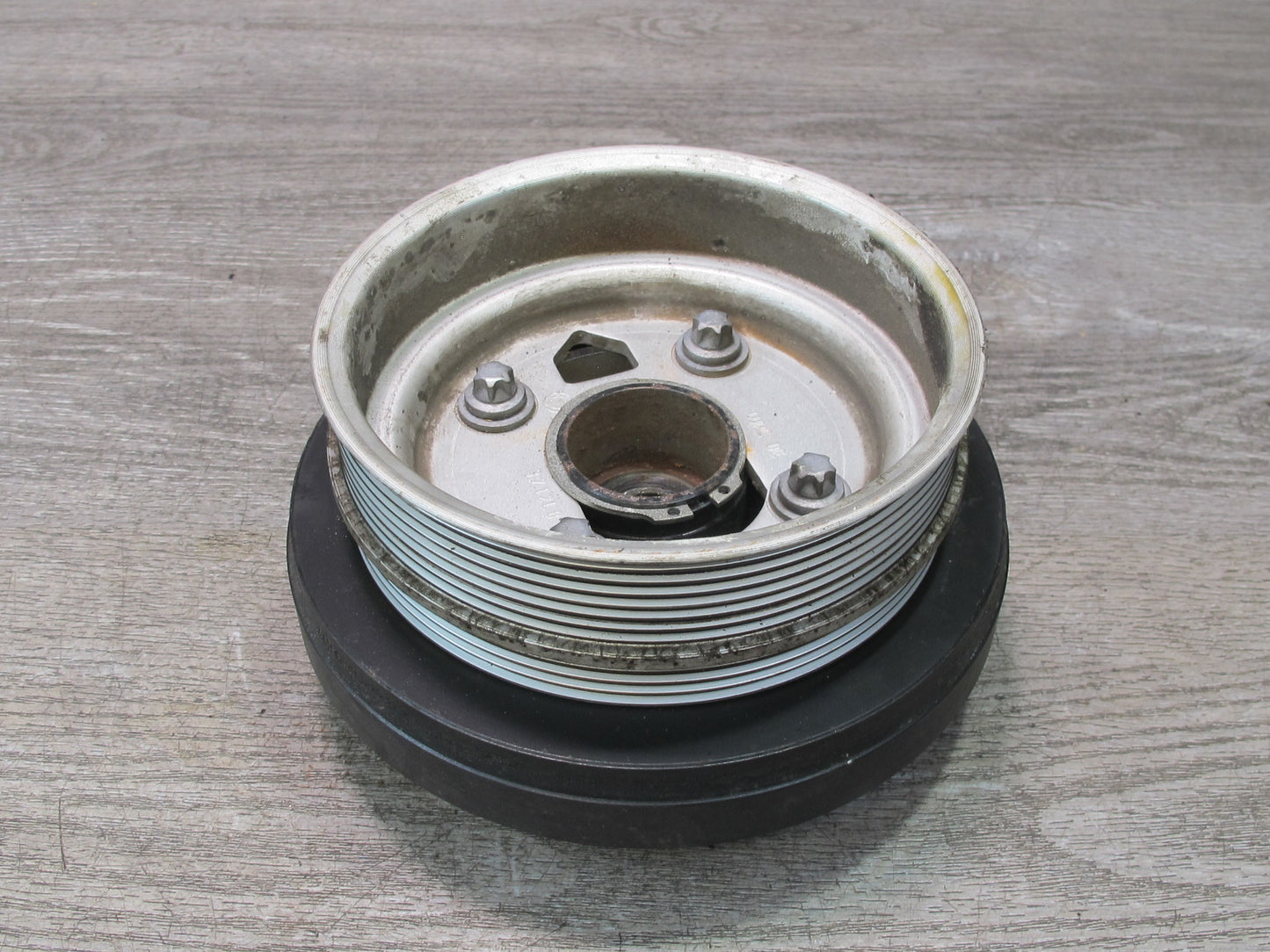 11-16 BMW F10 550i N63 Crankshaft Pulley Harmonic Balancer Vibration Damper OEM