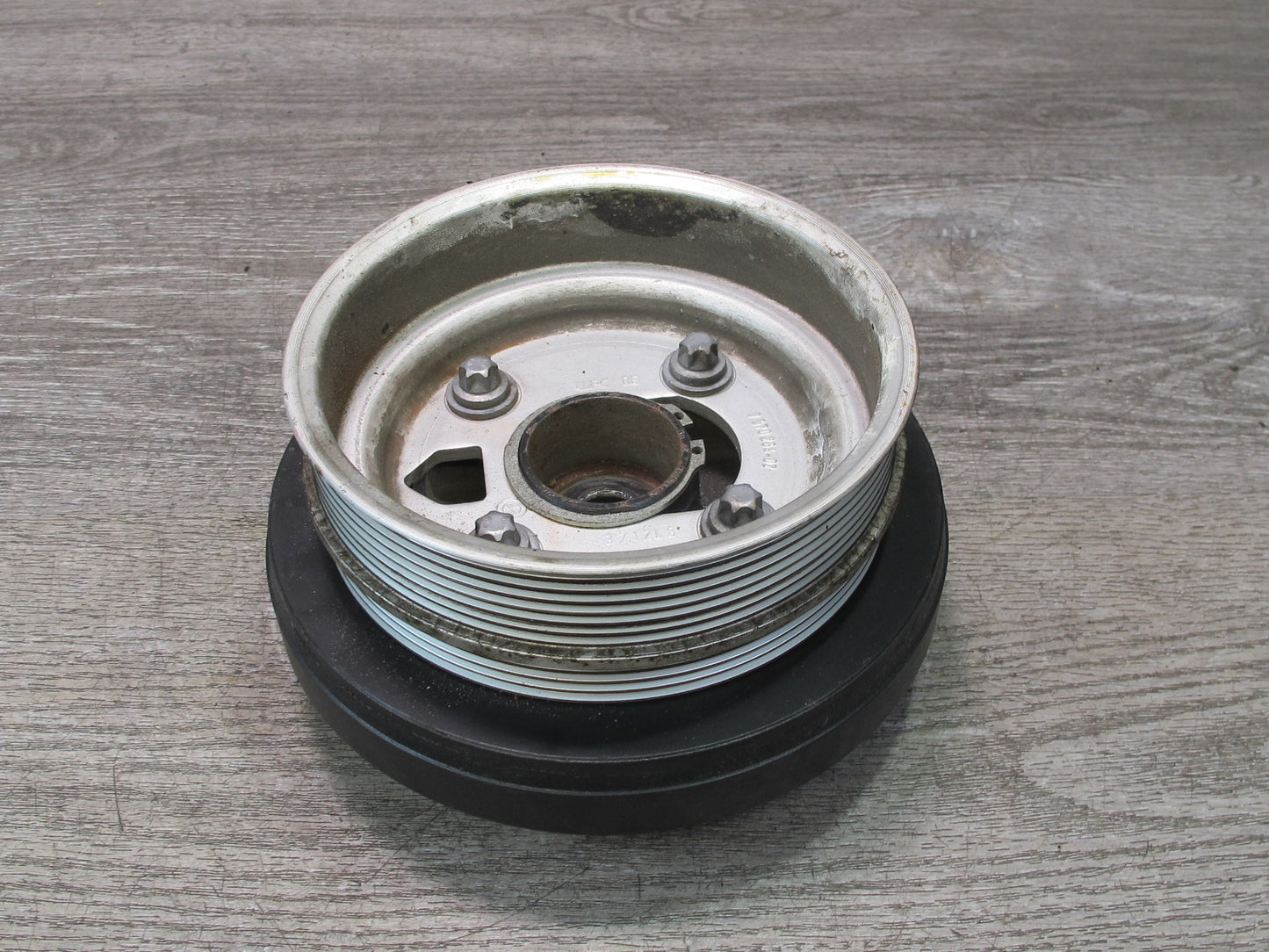 11-16 BMW F10 550i N63 Crankshaft Pulley Harmonic Balancer Vibration Damper OEM