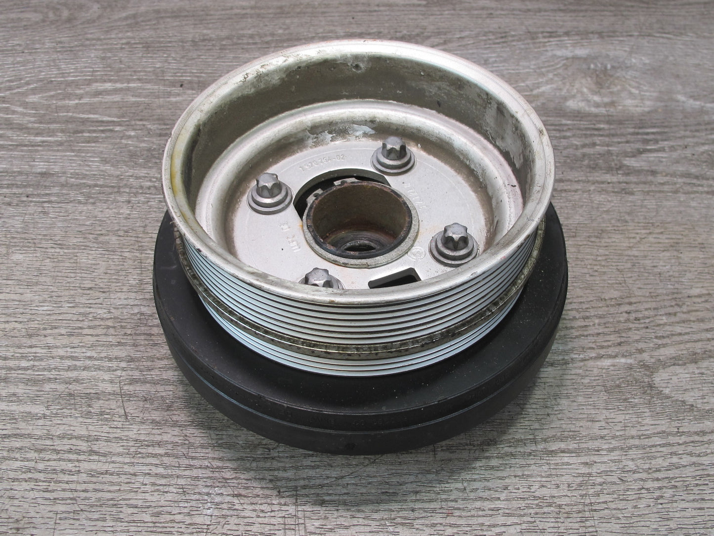 11-16 BMW F10 550i N63 Crankshaft Pulley Harmonic Balancer Vibration Damper OEM