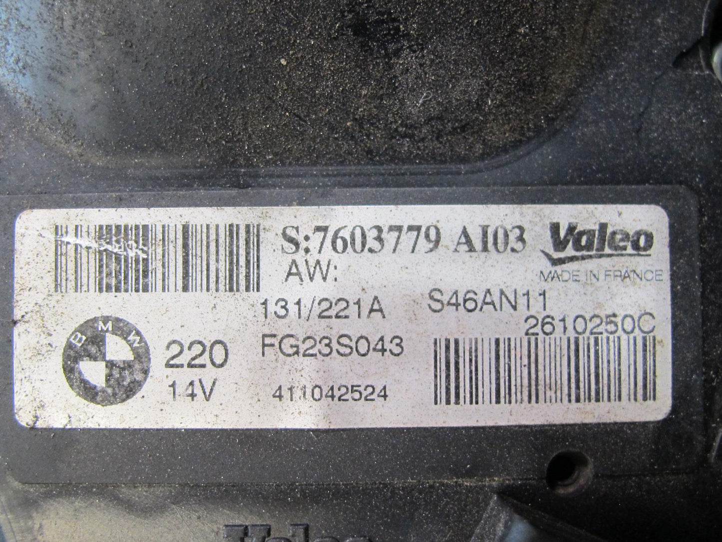 11-13 BMW F01 F02 F12 F10 550i N63 230A Engine Alternator Generator 7603779 OEM