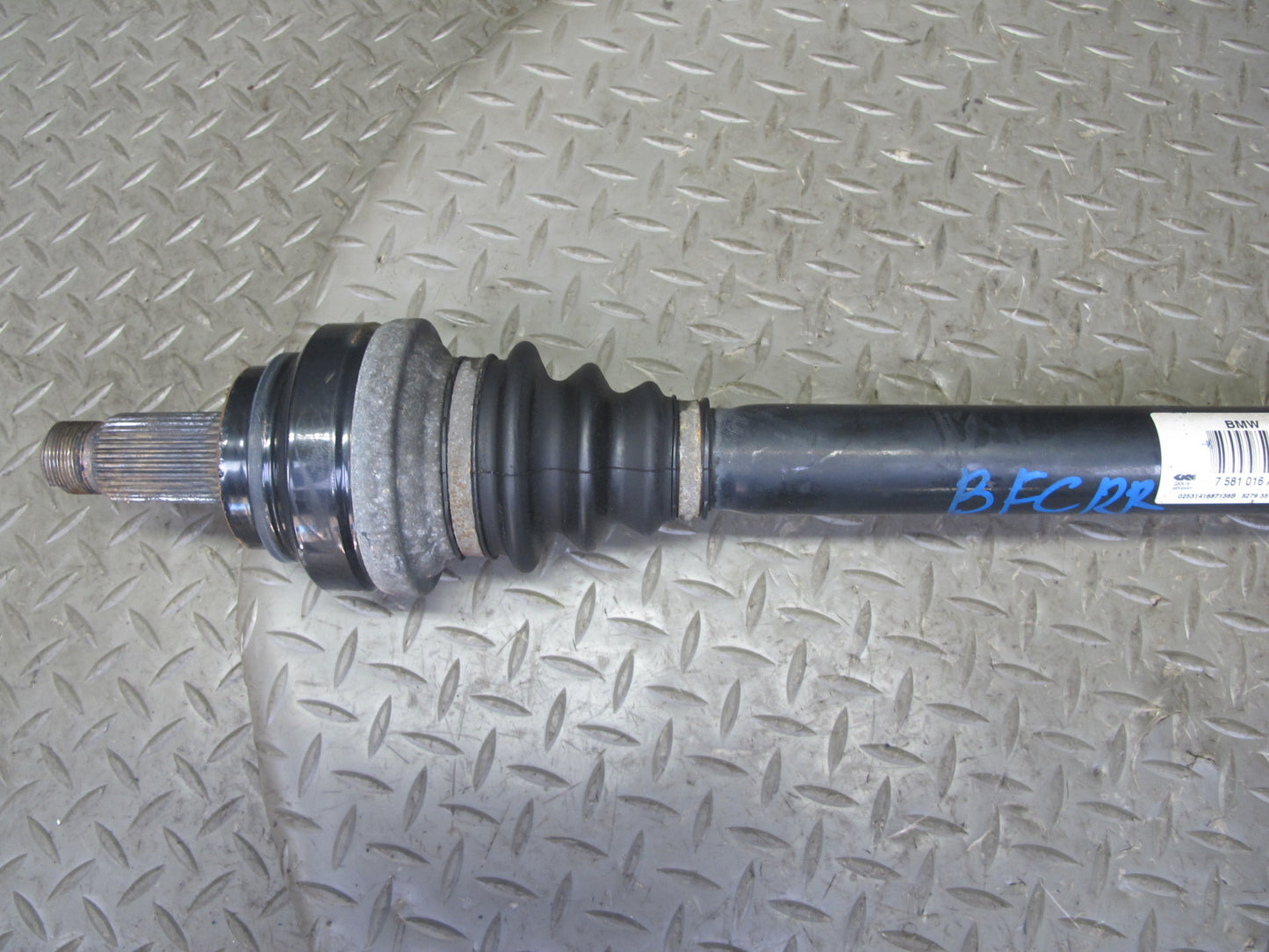 11-16 BMW F10 550I AWD Rear Right Axle Shaft 103K Miles 7581016 OEM