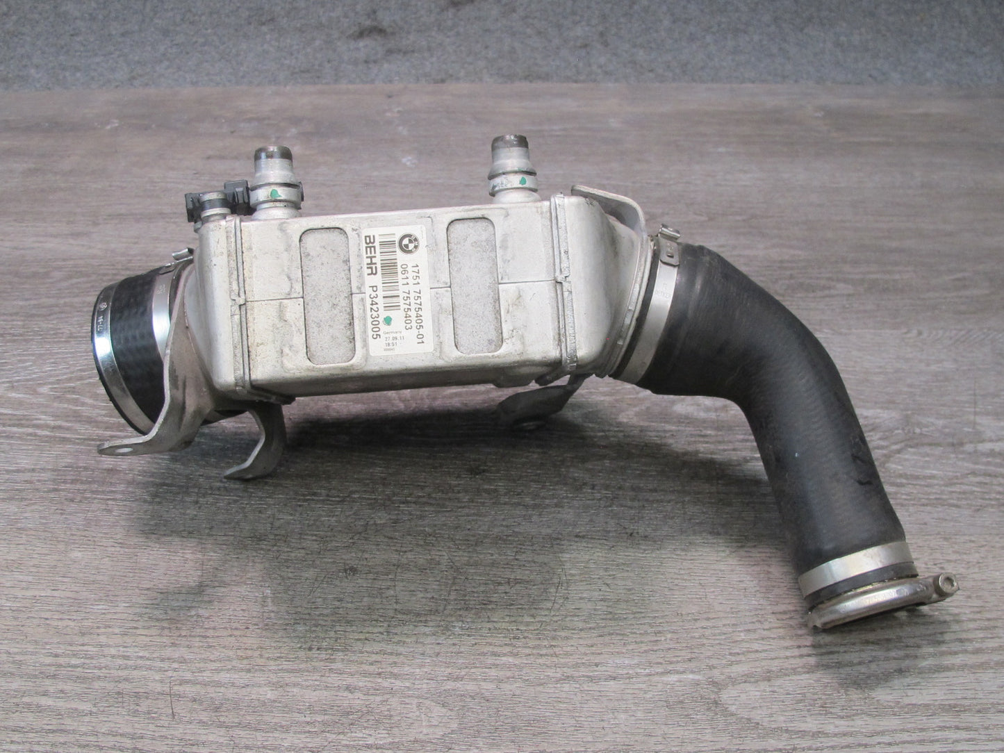 11-16 BMW F12 F13 F01 F10 550i N63 Left & Right Turbocharger Intercooler Set OEM