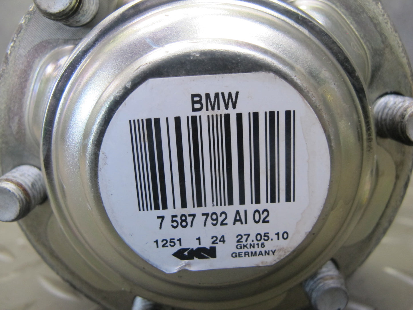 09-16 BMW E89 Z4 N54 35i Rear Right Suspension Axle Shaft 7587792 OEM