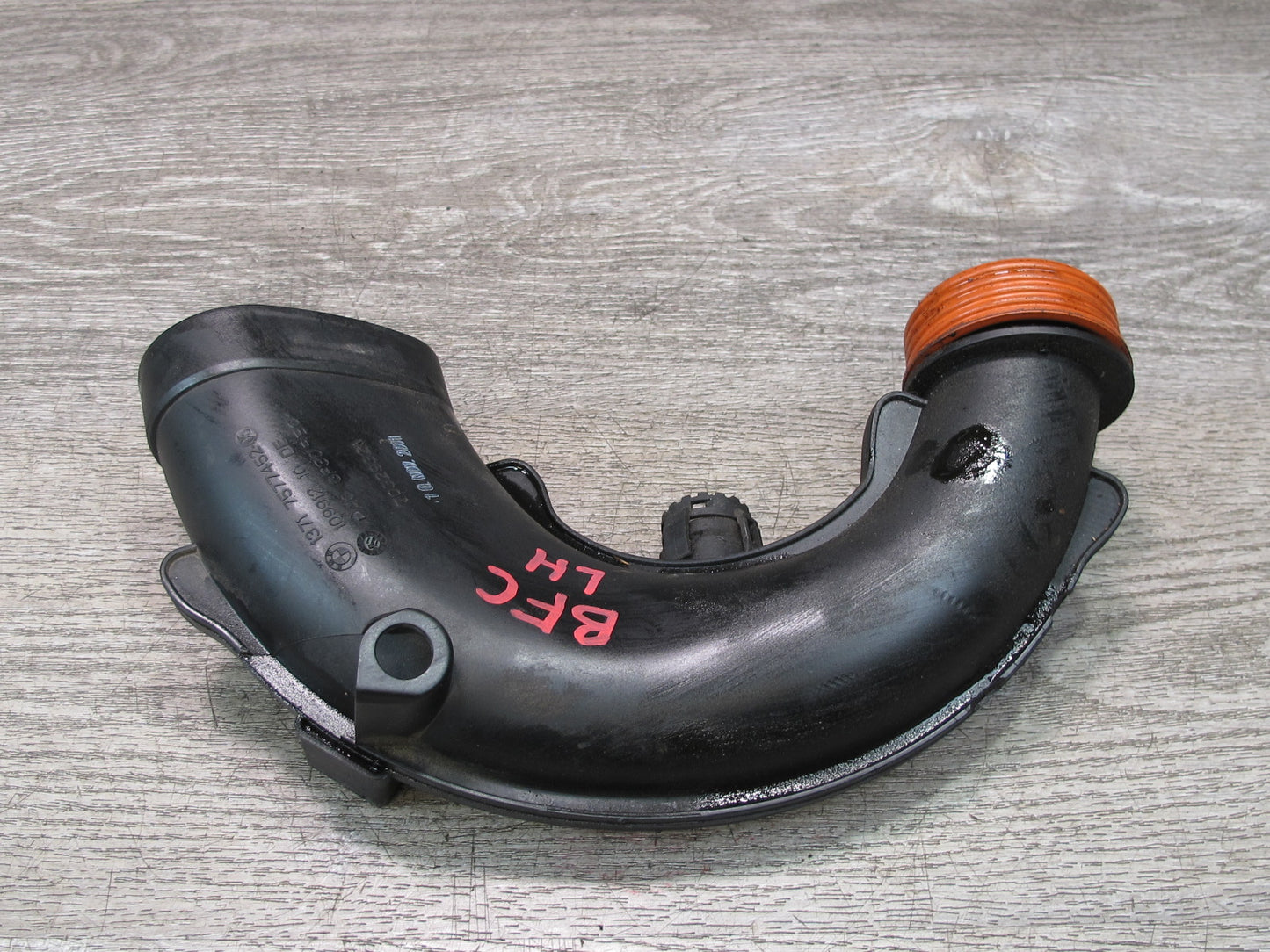 11-16 BMW F12 F10 550I 4.4L N63 Engine Left Side Air Intake Pipe Duct Tube OEM