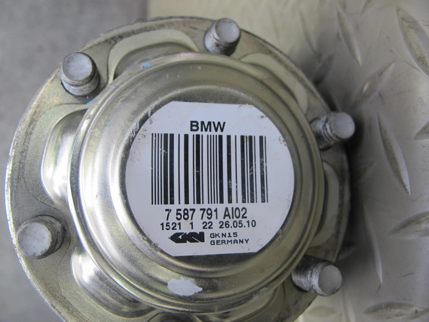 09-16 BMW E89 Z4 N54 35i Rear Left Suspension Axle Shaft 7587791 OEM