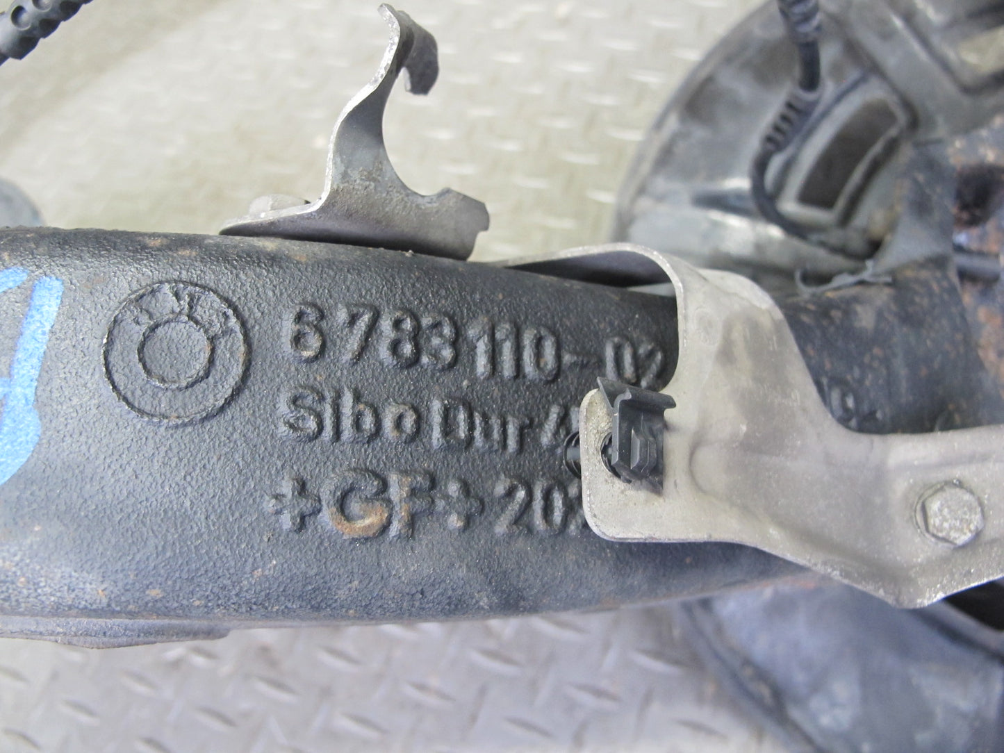 09-16 BMW E89 Z4 Rear Right Spindle Knuckle Wheel Hub Trailing Arm 105K Mile OEM