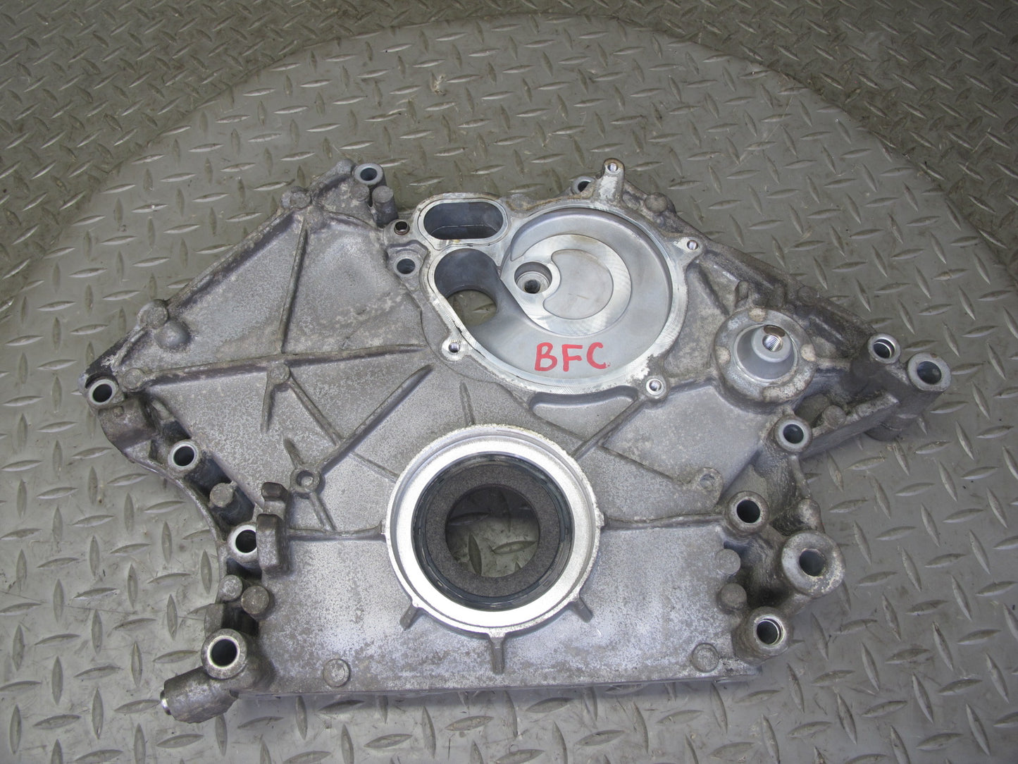 11-16 BMW F07 F12 F10 550i N63 4.4L Engine Motor Lower Timing Plate Cover OEM