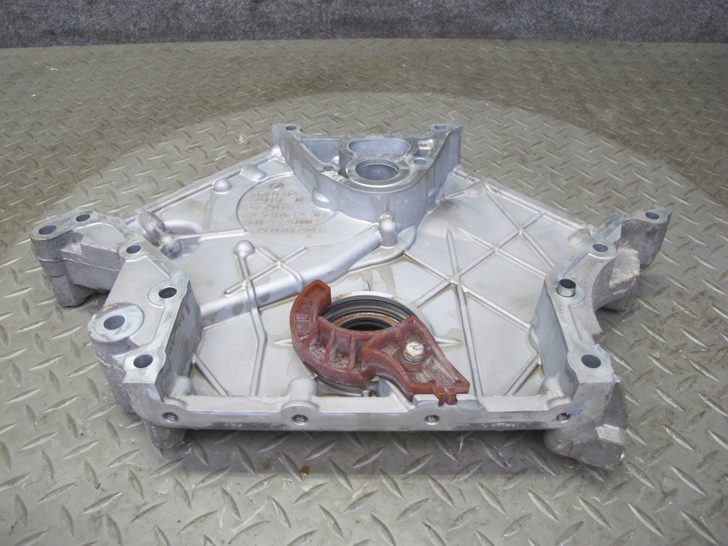 11-16 BMW F07 F12 F10 550i N63 4.4L Engine Motor Lower Timing Plate Cover OEM