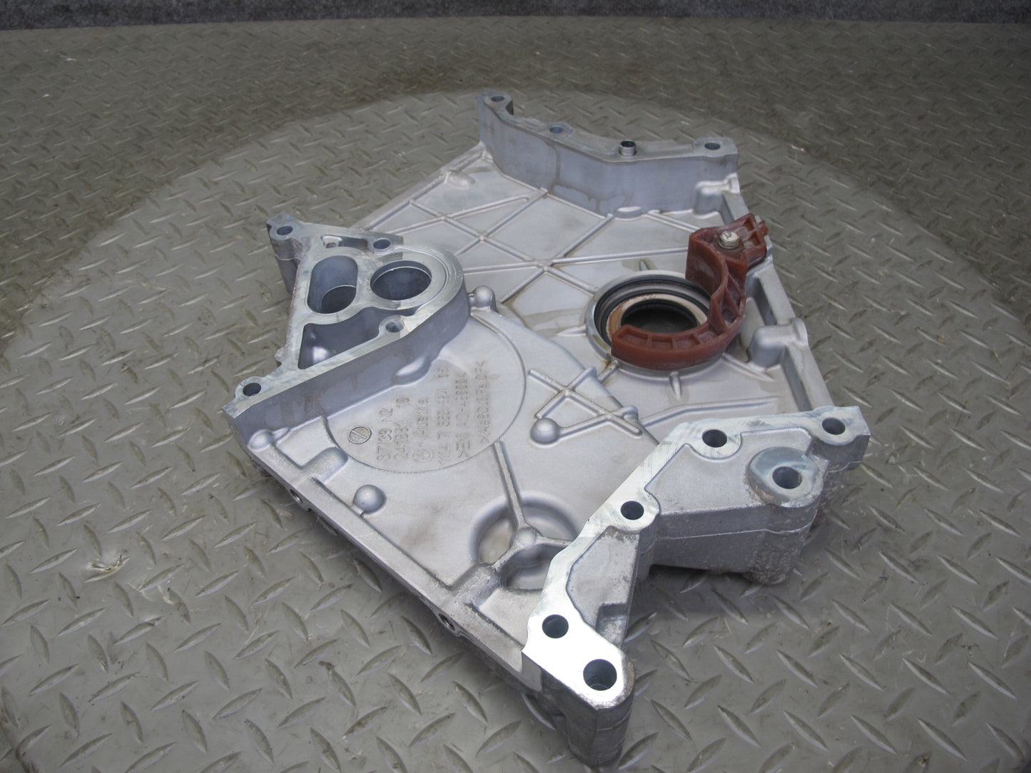 11-16 BMW F07 F12 F10 550i N63 4.4L Engine Motor Lower Timing Plate Cover OEM