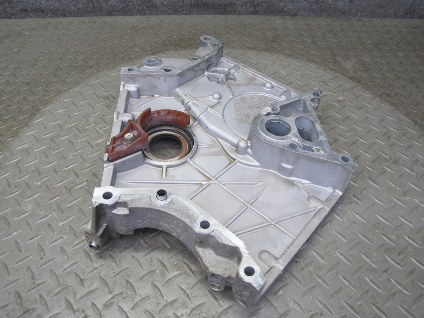 11-16 BMW F07 F12 F10 550i N63 4.4L Engine Motor Lower Timing Plate Cover OEM