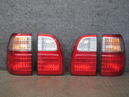 1998-2002 Lexus LX470 Rear Trunk Inner & Outer Tail Brake Light Lamp Set 4PCS