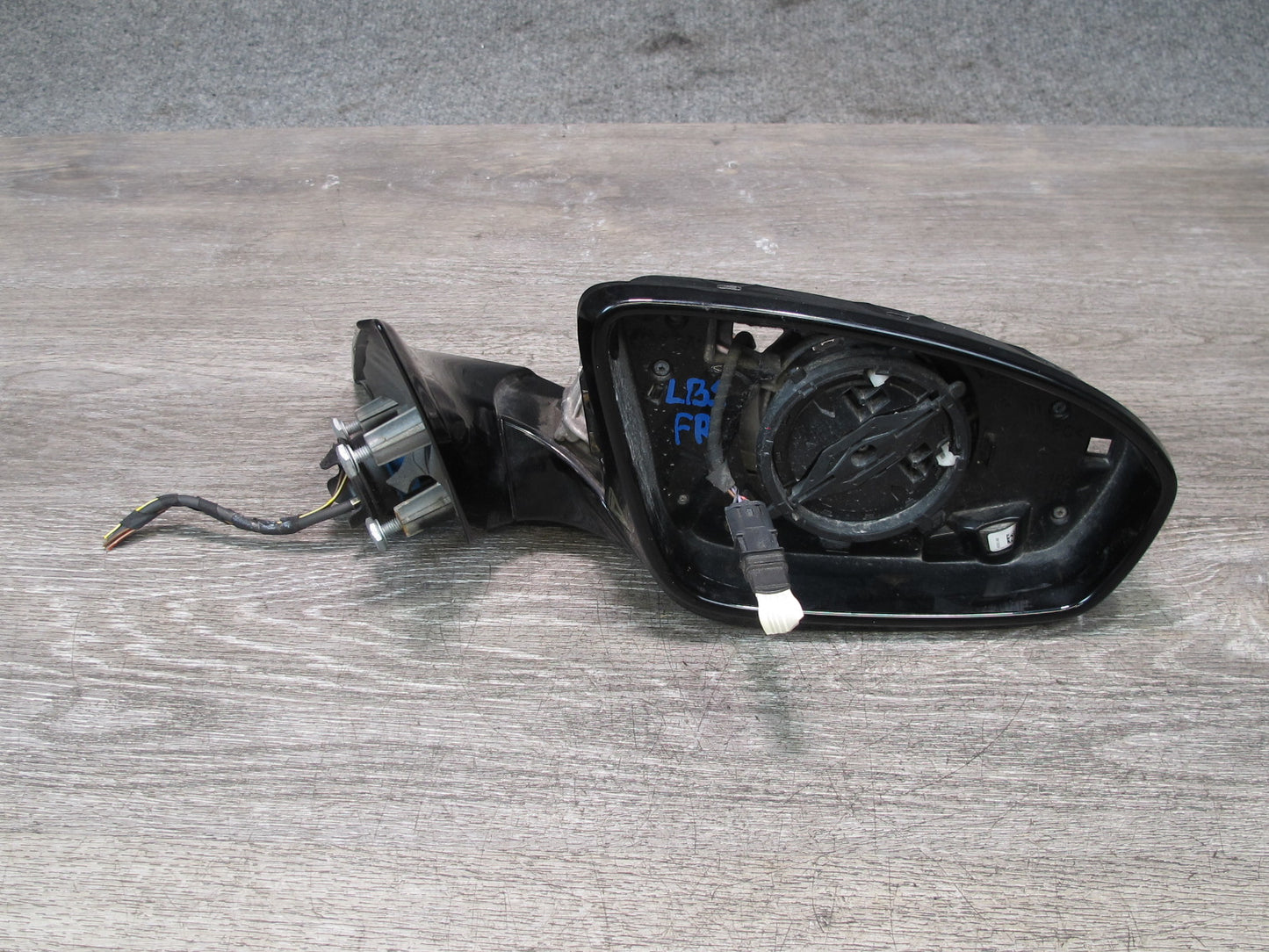 2012-2018 BMW F12 F13 M6 Right Pass Side Door Mirror W/o Glass & Cover Black