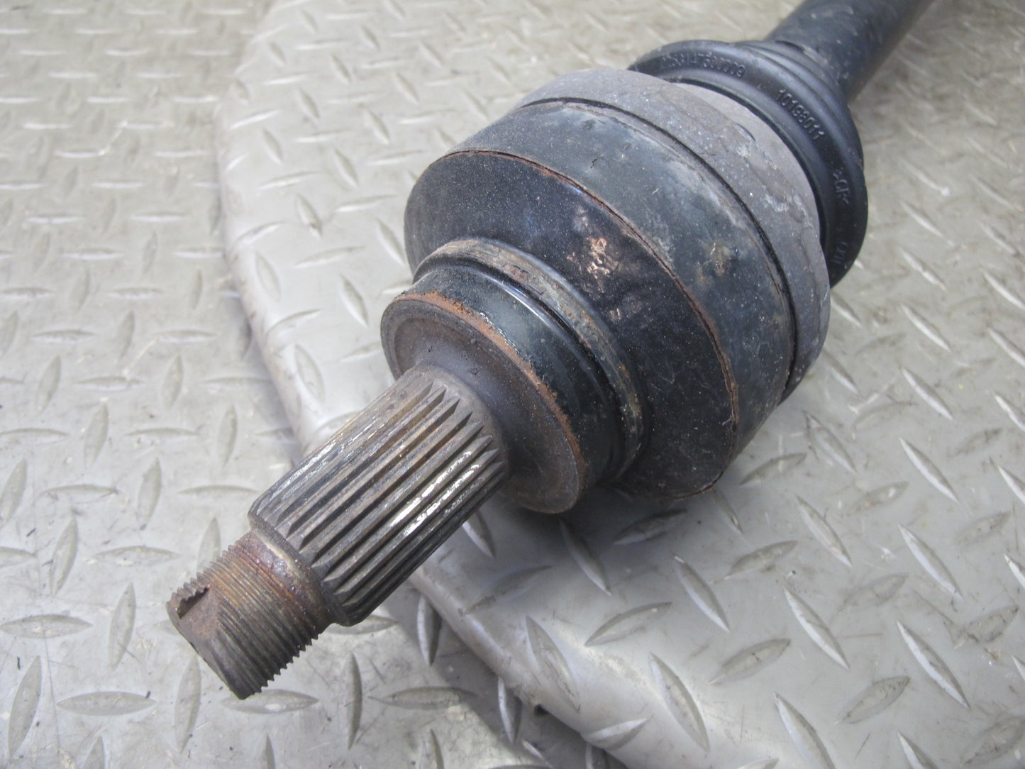 12-15 BMW F30 335i RWD M/T Rear Left Axle Output Drive Shaft 7597685 91K OEM