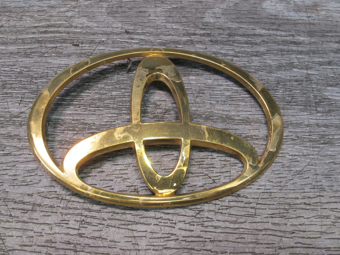 95-00 Toyota Celsior Rear Trunk Lid Badge Emblem Logo Symbol Set Gold OEM