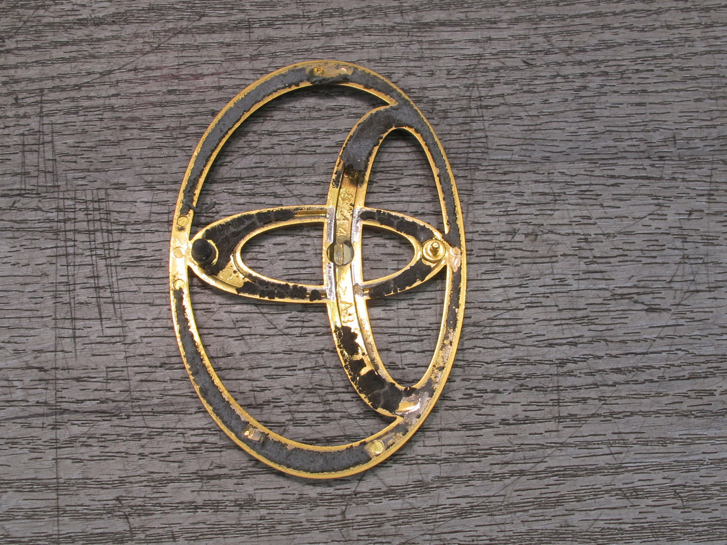 95-00 Toyota Celsior Rear Trunk Lid Badge Emblem Logo Symbol Set Gold OEM