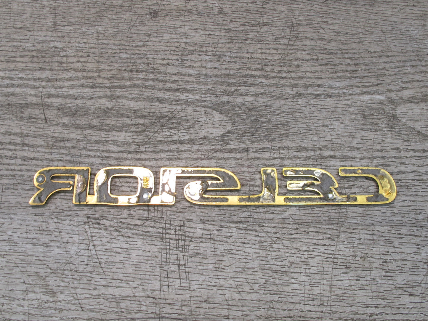 95-00 Toyota Celsior Rear Trunk Lid Badge Emblem Logo Symbol Set Gold OEM