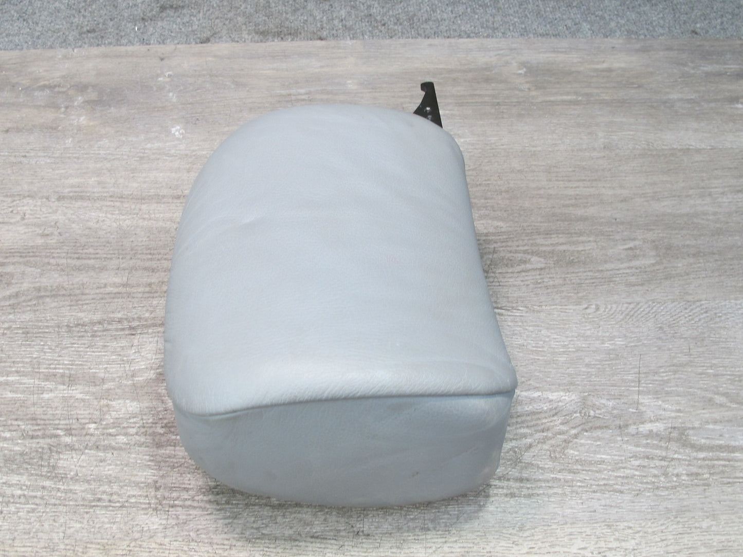 01-06 BMW E46 Convertible Set of 2 Front Left & Right Leather Headrest Gray OEM