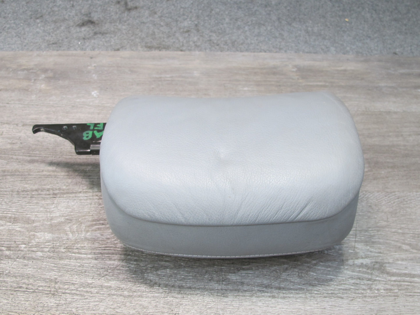 01-06 BMW E46 Convertible Set of 2 Front Left & Right Leather Headrest Gray OEM