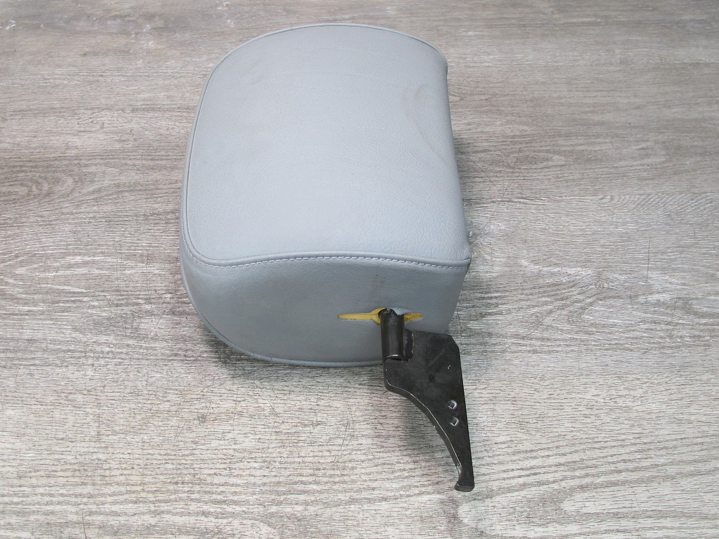 01-06 BMW E46 Convertible Set of 2 Front Left & Right Leather Headrest Gray OEM