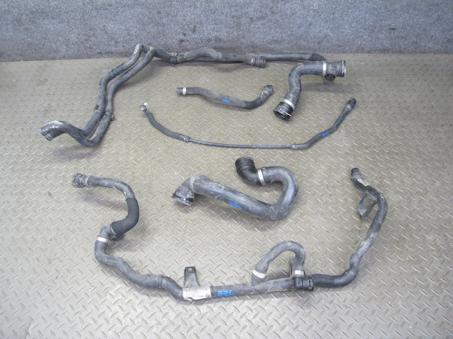 09-16 BMW E89 Z4 N54 DCT Engine Radiator Coolant Hose Pipe Line Set OEM